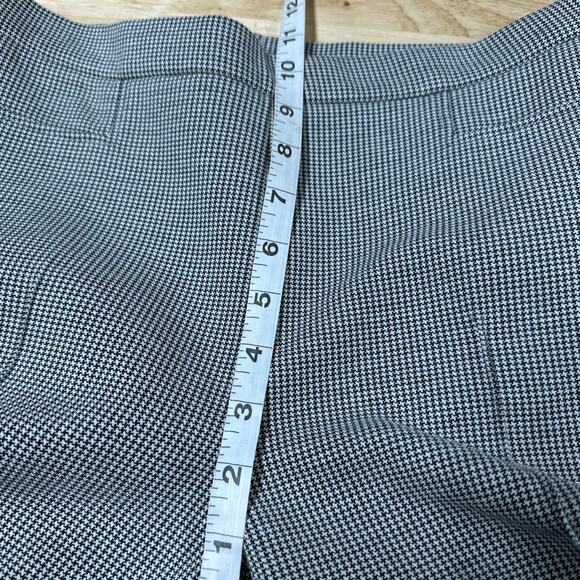Akris Punto NWT Franca Houndstooth Cropped Trousers Black Cream Pants Size 6 - Picture 10 of 11